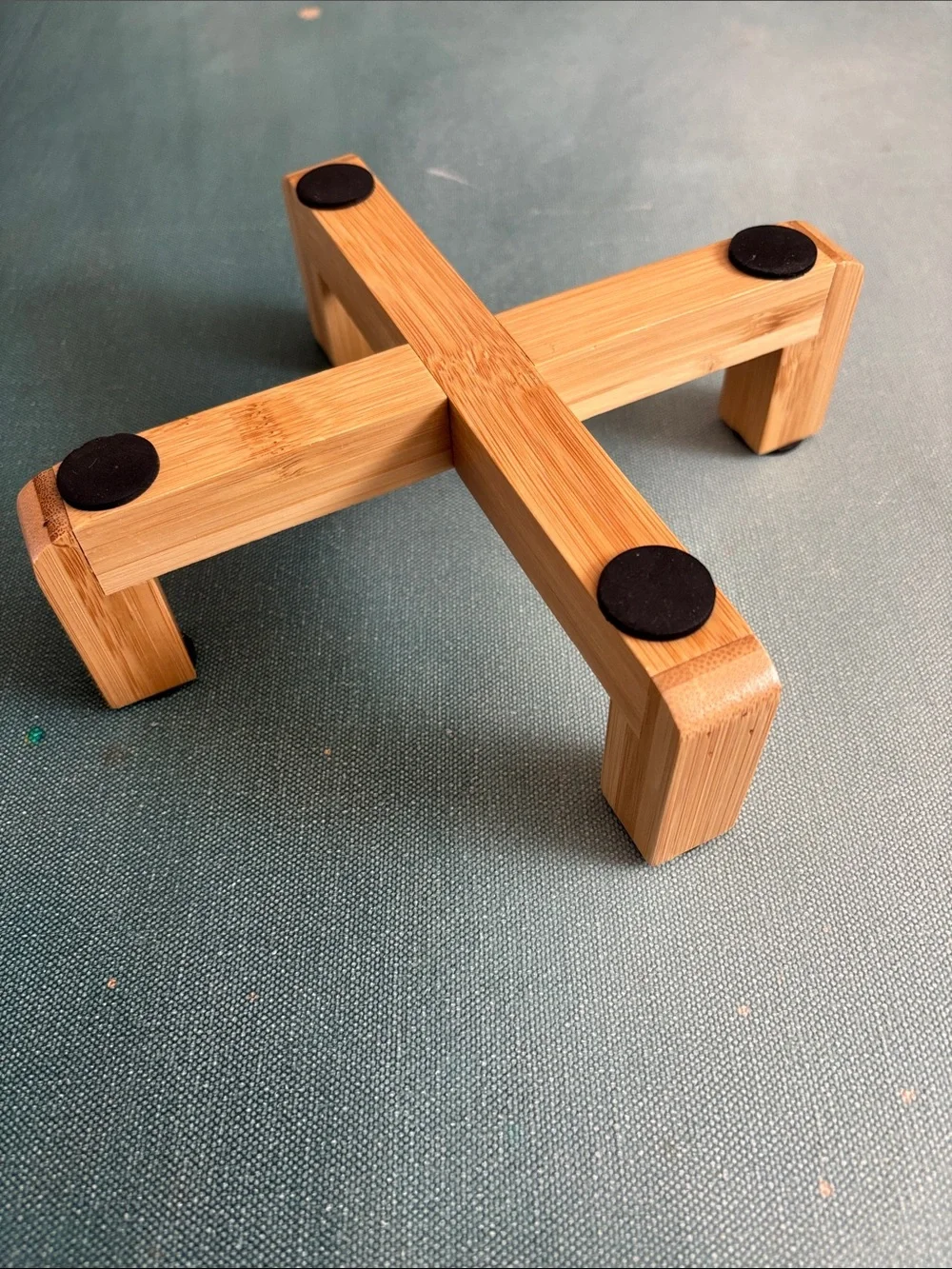 Cat Elevated Slow Feeder with Bamboo Stand